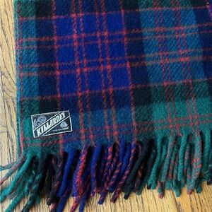 Killarney Tartan Wool Throw Blanket Kerry Woollen Mills Ireland 61" x 77"